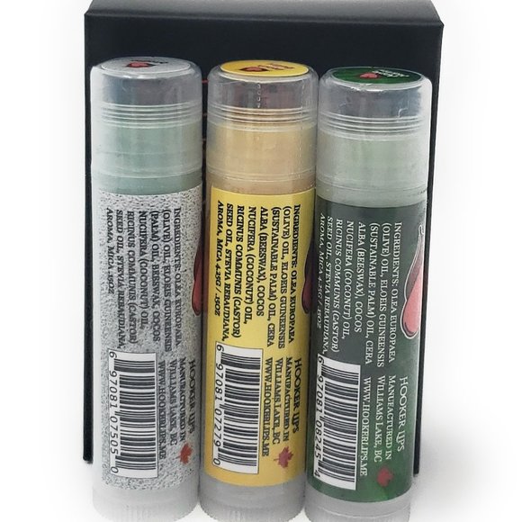 Hooker Lips Luxury Lip Balm Party Drinks II Variety 3 Pack - Picture 2 of 3